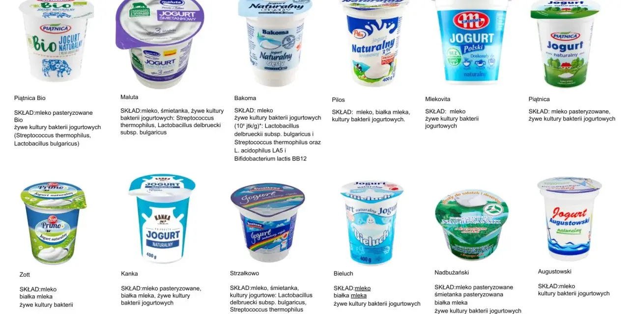 Od kiedy jogurt naturalny dla niemowlaka? Zobacz różne marki: Piątnica, Maluta, Bakoma, Pilos, Mlekovita, Zott, Kanka, Strzałkowo, Bieluch, Nadbużański, Augustowski.